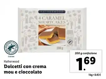 Lidl Hatherwood Dolcetti Con Crema Mou e Cioccoalto 200 g confezione offerta