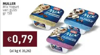 Prezzemolo e Vitale Muller Mix Yogurt vari gusti 150 gr offerta
