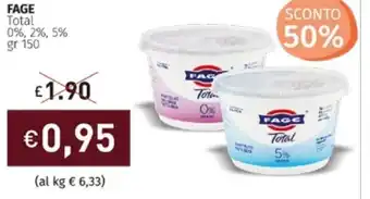 Prezzemolo e Vitale Fage Total 0%,2%,5% 150 gr offerta