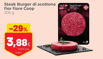 Coop Coop Steak Burger di scottona fior fiore 300 g offerta