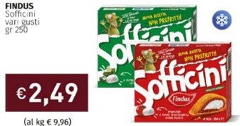 Prezzemolo e Vitale Findus Sofficini vari gusti gr 250 offerta
