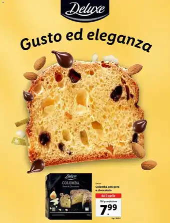 Deluxe Colomba con pere e cioccolato 750 g