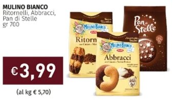 Prezzemolo e Vitale Mulino Bianco Ritornelli, Abbracci, Pan di Stelle gr 700 offerta