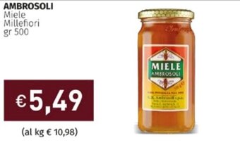 Prezzemolo e Vitale Ambrosoli Miele Millefiori gr 500 offerta