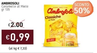 Prezzemolo e Vitale Ambrosoli Caramelle al Miele gr 135 offerta