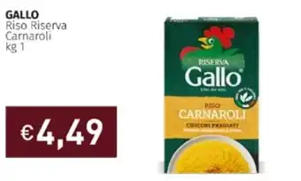 Prezzemolo e Vitale Gallo Riso Riserva Carnaroli kg 1 offerta