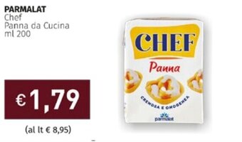 Prezzemolo e Vitale Parmalat Chef Panna da Cucina ml 200 offerta