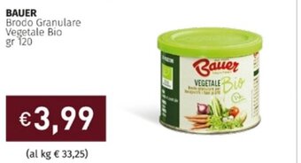 Prezzemolo e Vitale Bauer Brodo Granulare Vegetale Bio gr 120 offerta