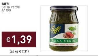 Prezzemolo e Vitale Biffi Salsa Verde gr 190 offerta