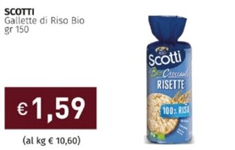 Prezzemolo e Vitale Scotti Gallette di Riso Bio gr 150 offerta
