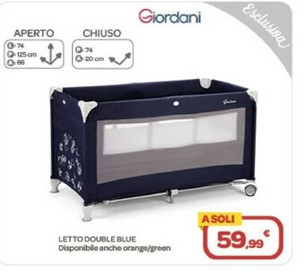 Bimbo Store Giordani Letto Double Blue offerta
