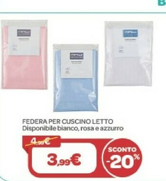 Bimbo Store Federa Per Cuscino Letto offerta