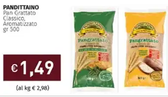 Prezzemolo e Vitale Pandittaino Pan Grattato Classico, Aromatizzato gr 500 offerta