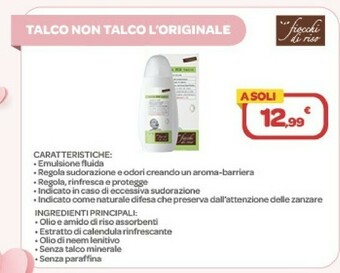 Bimbo Store Fiocchi Di Riso Talco Non Talco L'Originale offerta