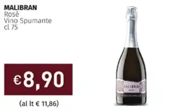 Prezzemolo e Vitale Malibran Rosè Vino Spumante cl 75 offerta