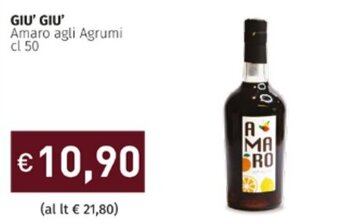 Prezzemolo e Vitale Giu' Giu' Amaro agli Agrumi cl 50 offerta