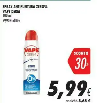 Coop Vape Derm Spray Antipuntura offerta