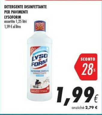 Coop Lysoform Detergente Disinfettante Per Pavimenti offerta