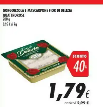 Coop Santi Gorgonzola E Mascarpone Fior Di Delizia Quattrorose offerta