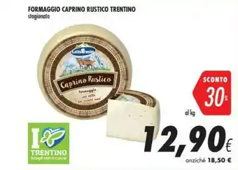 Coop Cuore Trentino Formaggio Caprino Rustico offerta