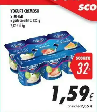 Coop Stuffer Yogurt Intero Cremoso Frutti Di Bosco Vanetta Frutta Frullata 125 G(ml) offerta