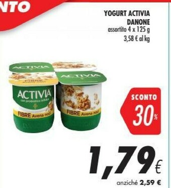 Coop Activia Danone Yogurt offerta