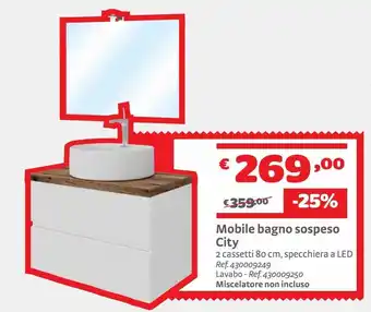 Mobile bagno sospeso city