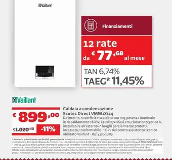 Caldaia a condensazione ecotec direct