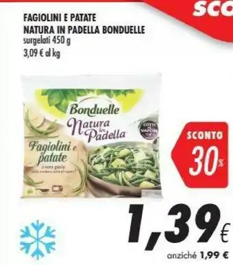 Coop Bonduelle Fagiolini E Patate Natura In Padella 450 G(ml) offerta