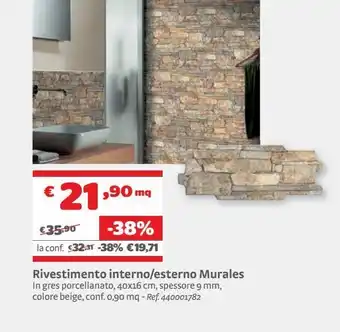 Rivestimento interno/esterno murales