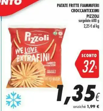 Coop Pizzoli Patate Fritte Fiammiferi 600 G offerta