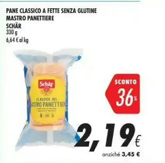 Coop Schar Pane Classico A Fette Senza Gluttine 330 G offerta