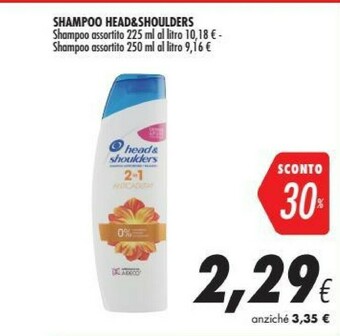 Coop Head & Shoulders 8001841105710 Shampoo Per Capelli Uomo Non Professionale 250 Ml offerta