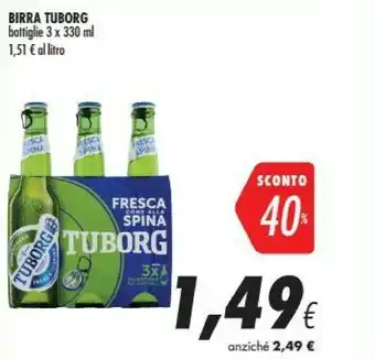 Coop Tuborg Birra 330 G(ml) offerta