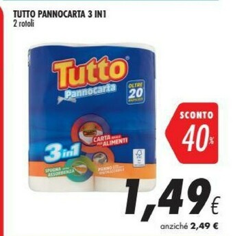 Coop Tutto Pannocarta 3 In 1 offerta