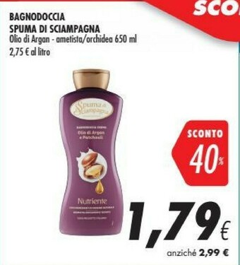 Coop Spuma di Sciampagna Bagnodoccia offerta