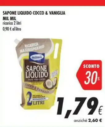 Coop Mil Mil Sapone Liquido Cocco & Vaniglia offerta