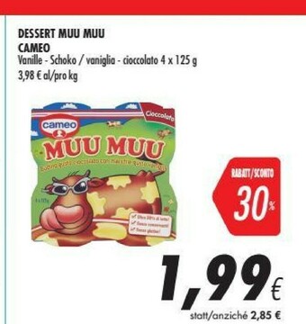Coop Cameo Dessert Muu Muu offerta