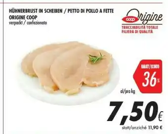 Coop Origine Coop Petto Di Pollo A Fette offerta