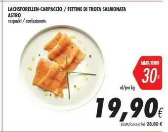 Fettine Di Trota Salmonata Astro