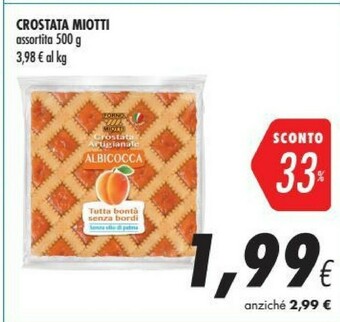 Coop Forno miotti Crostata Albicocca 500 G(ml) offerta
