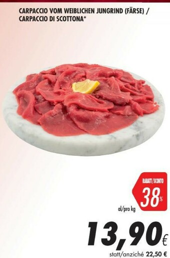 Coop Carpaccio Di Scottona offerta