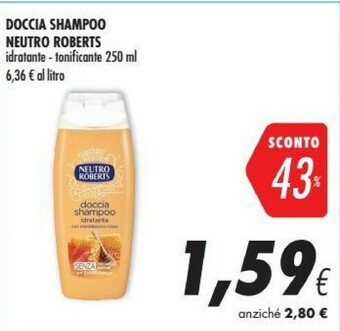 Coop Neutro Roberts Doccia Shampoo Idratante offerta