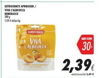 Coop Noberasco - Viva l'Albicocca 200 g(ml) offerta