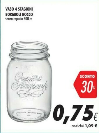 Coop Bormioli Rocco Vaso 4 Stagioni Senza Capsula 500 GM offerta