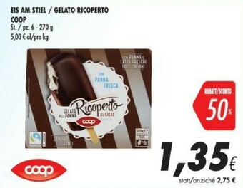 Coop Coop - Gelato Alla Panna Ricoperto Al Cacao 270 G(ml) offerta