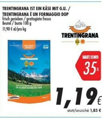 Coop Trentingrana Grattugiato Fresco 100 G(ml) offerta
