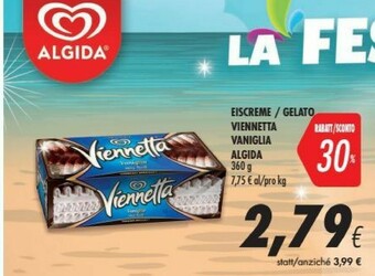 Coop Algida Viennetta L'Originale Vaniglia 360 G(ml) offerta