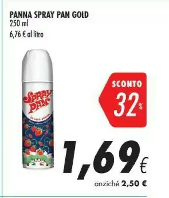 Coop Spray pan Panna Gold 250ml offerta