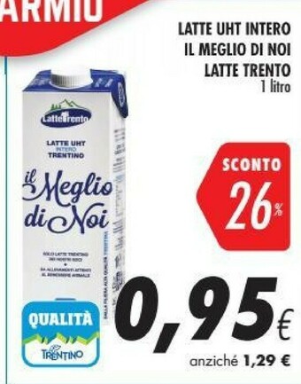 Coop Latte trento Latte Parzialmente Scremato UHT 1000 G(ml) offerta